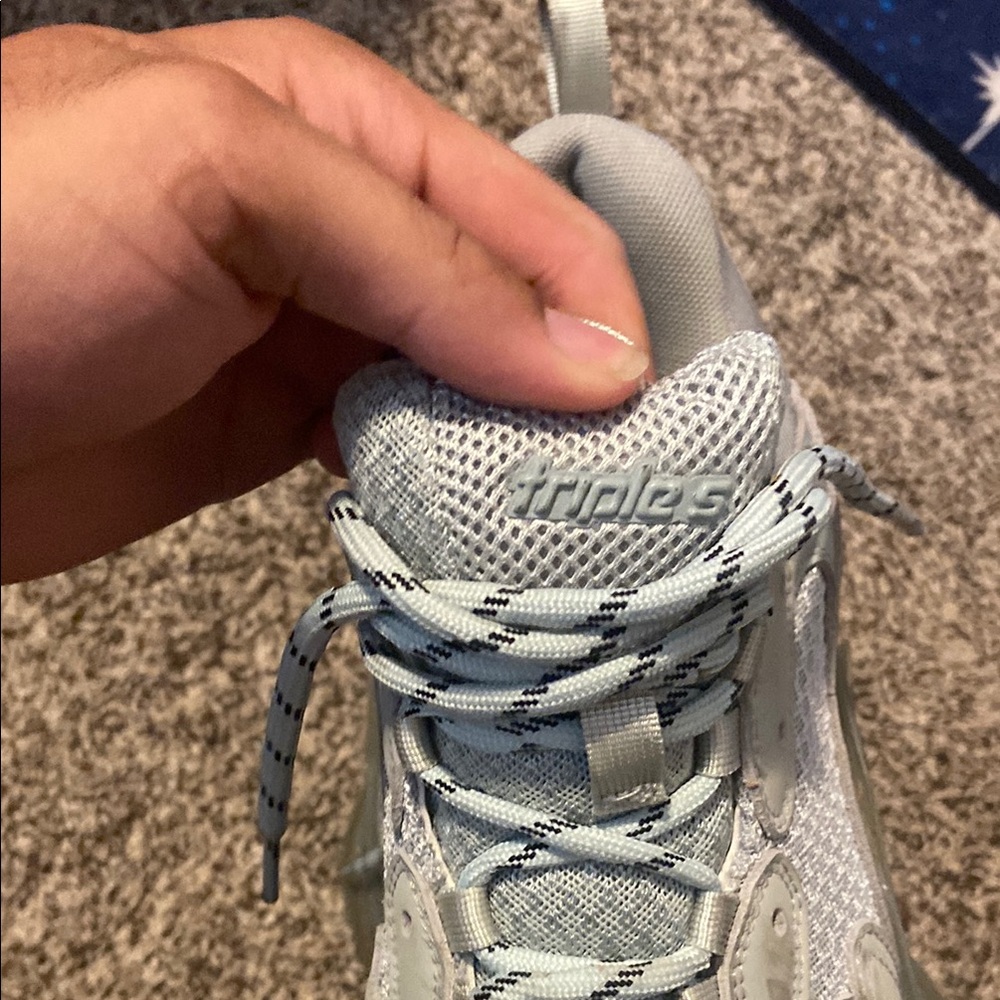 Balenciaga Gray and Green Sneakers - Picture 4 of 5